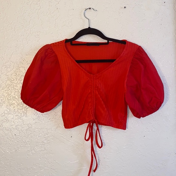 Cropped Ruched top - Picture 1 of 2